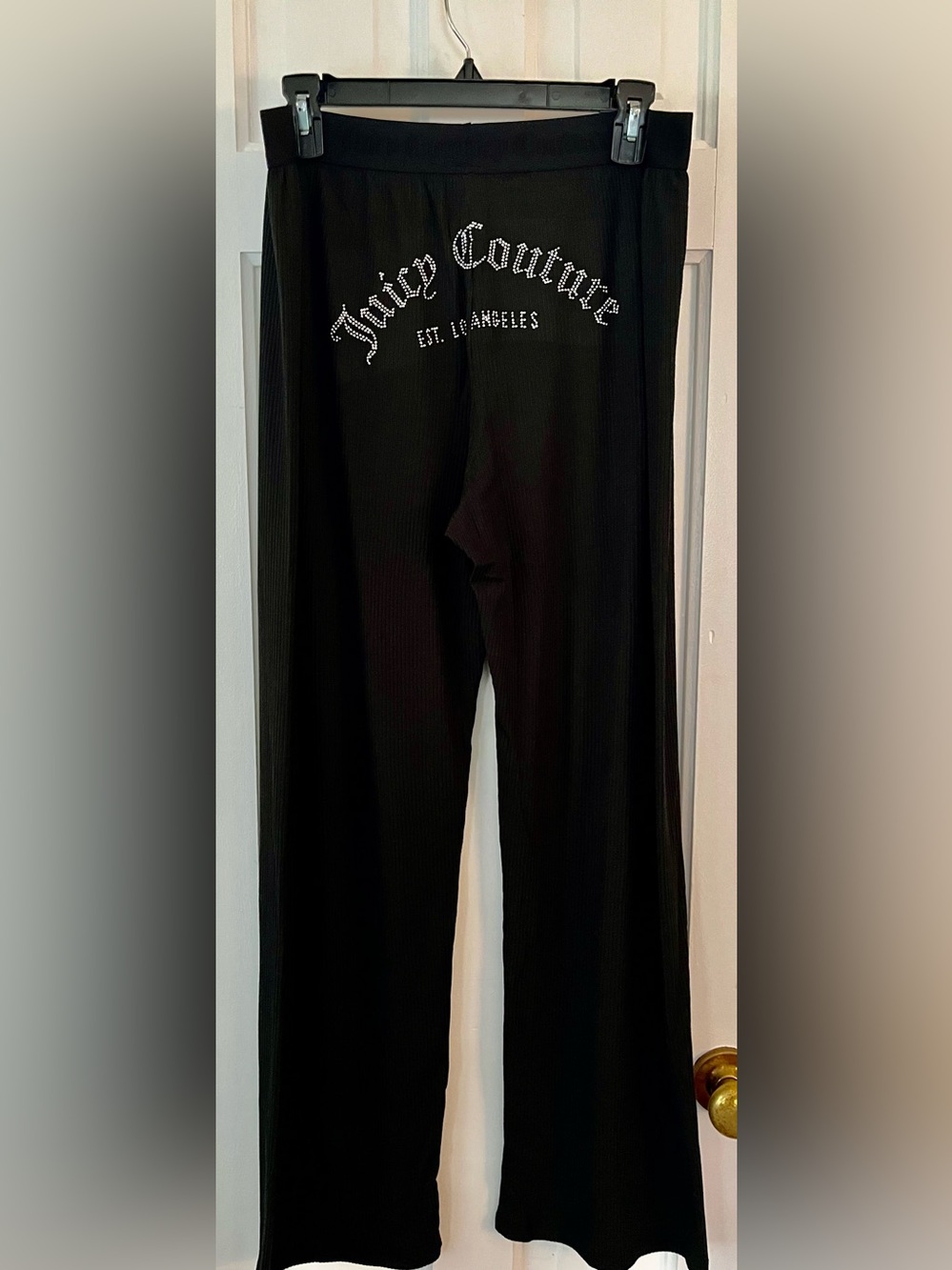Juicy Couture Women's NWT Black Logo Short-Sleeve Top and Pants. SIZE: Large - Picture 6 of 11